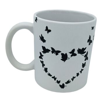 Tasse Cœur et papillon