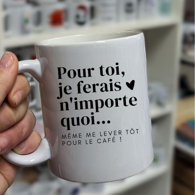 Taza “Por ti haría cualquier cosa”