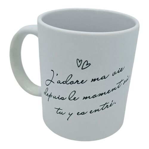 tasse j'adore ma vie