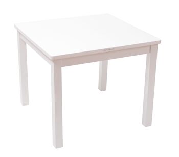 Ensemble Table et 2 Chaises Enfant 4-7 ans - Bois massif - Blanc 2