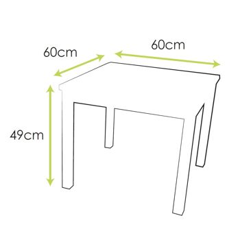 Ensemble Table et 2 Chaises Enfant 4-7 ans - Bois massif - Blanc 6