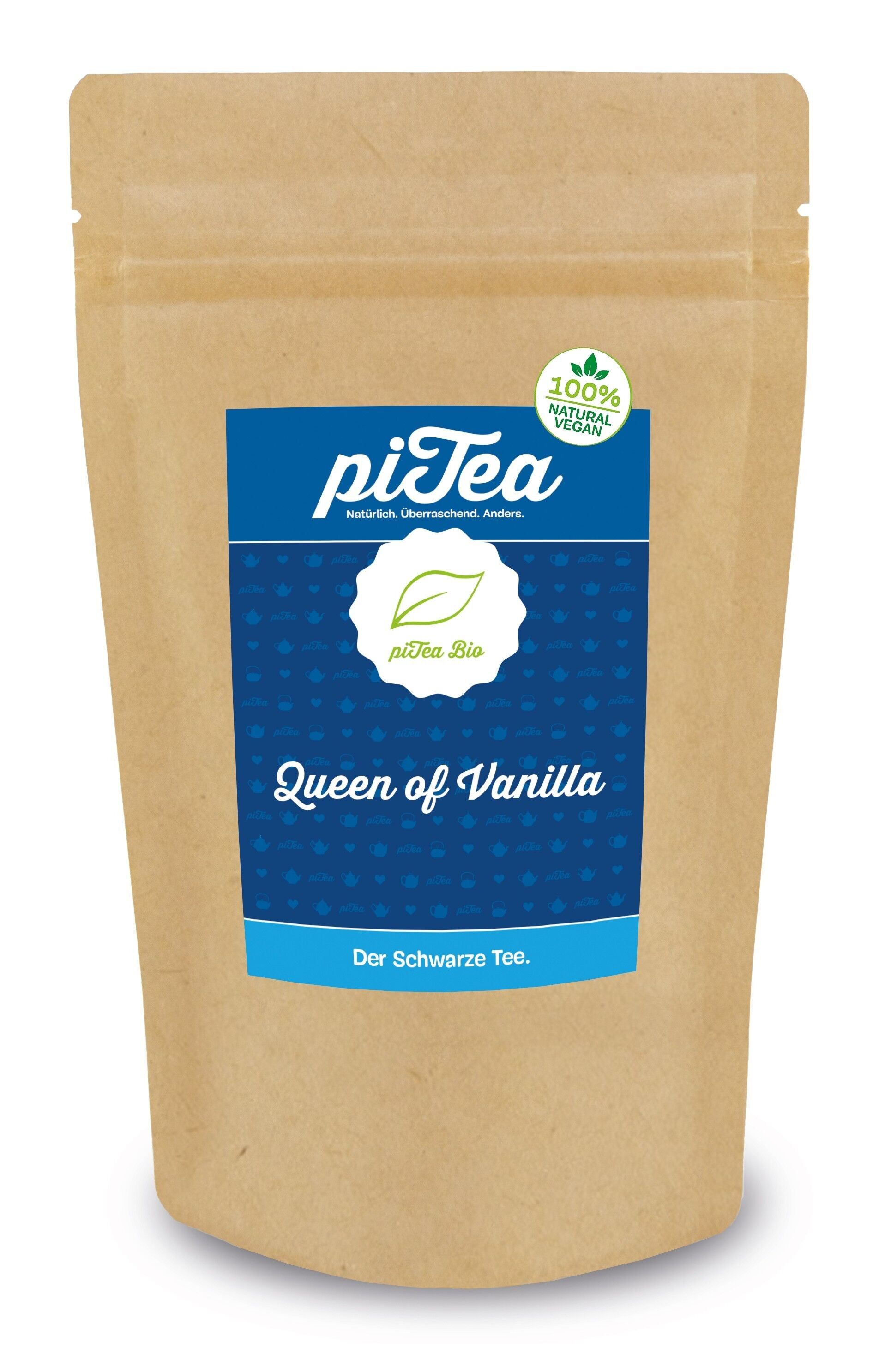 Queen of Vanilla, Schwarzer Tee, Tüte