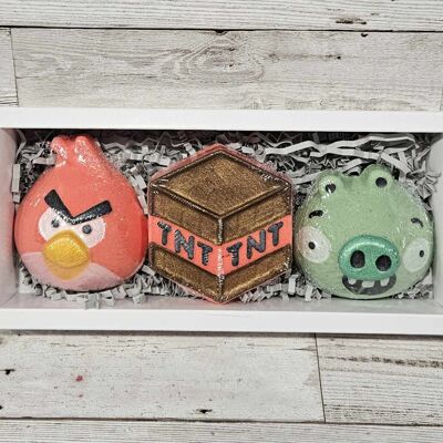 Set de regalo de bombas de baño Angry Birdie