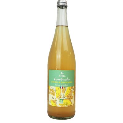 Kombucha Atika 75cl - Zenzero al limone