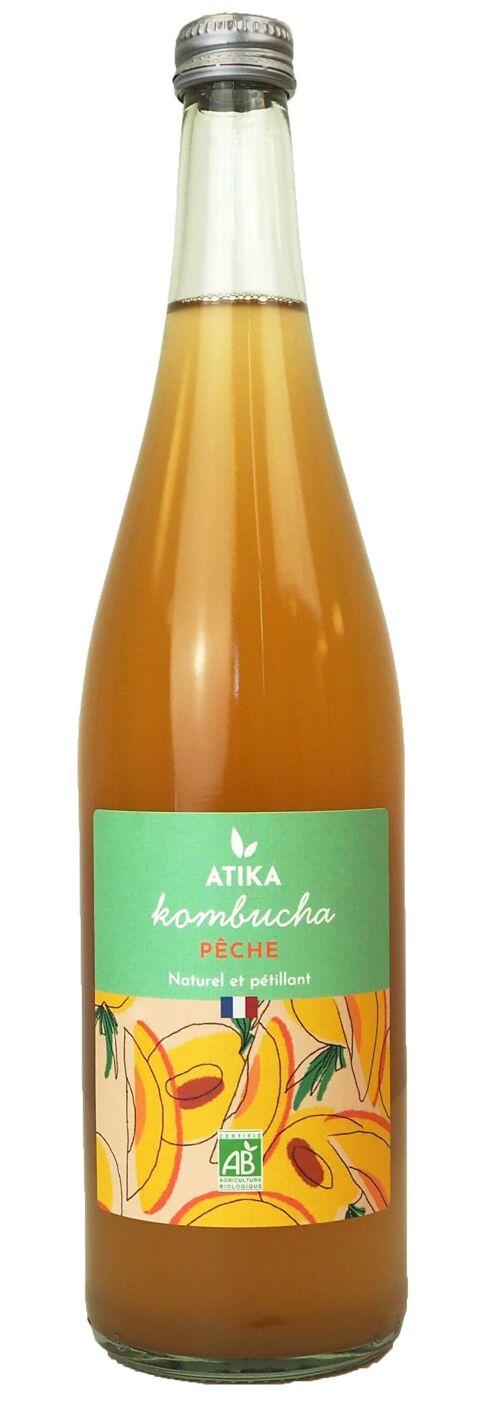 Kombucha Atika 75cl Pêche