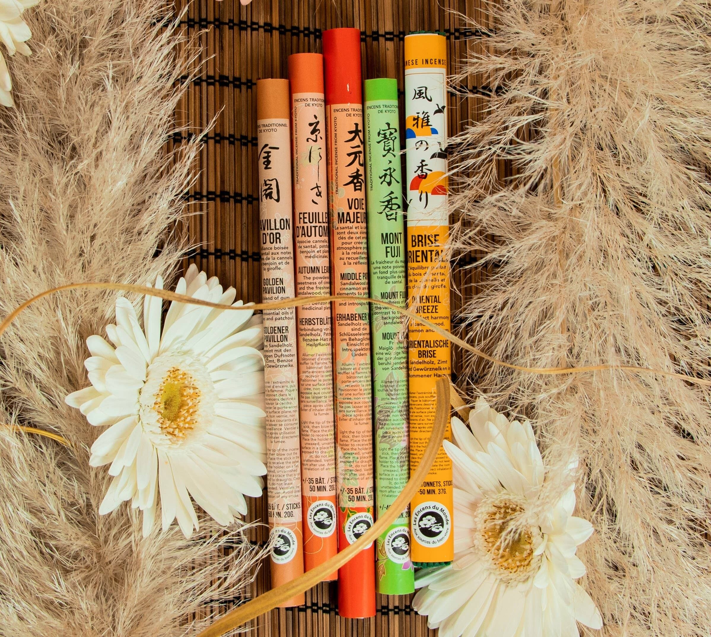 Incenso giapponese lungo rotolo di orchidea di giada