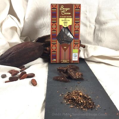 Barra de chocolate CRUDO 75% Chai, 70g
