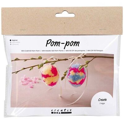 DIY pompom kit - Easter eggs - 2 pcs