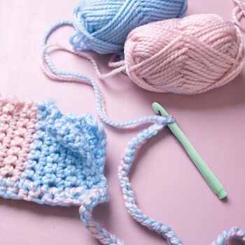 Kit DIY crochet enfant - J'apprends à crocheter un sac - 2 pcs 3