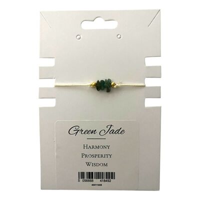 Gemchips Wristlet, Green Jade