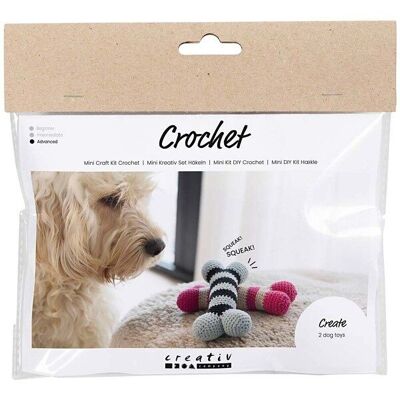 DIY crochet kit - Dog bones - 2 pcs
