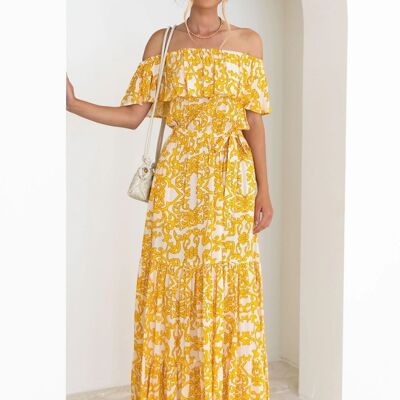 Long yellow dress.-YYX_23277_YELLOW