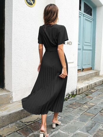 Robe plissée Noir.-YYX_B8359_BLACK 6