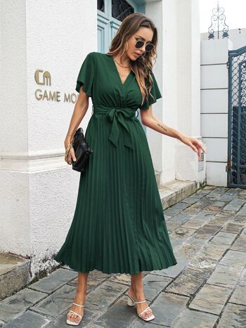 Robe plissée Vert.-YYX_B8359_GREEN 4