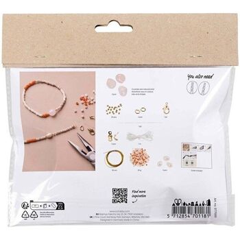 Kit DIY bijoux Lithothérapie - Quartz Rose - 3 pcs 6