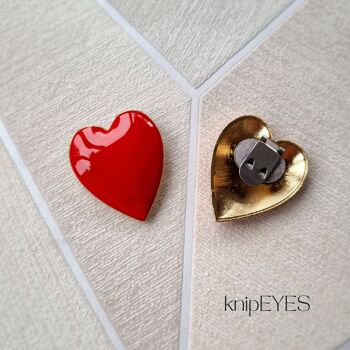 Accessoires Shoeclips & Fashionclips rouge LOVE - HEARTS (par paire) 2