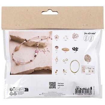 Kit DIY bijoux - Sautoir - Rose 6