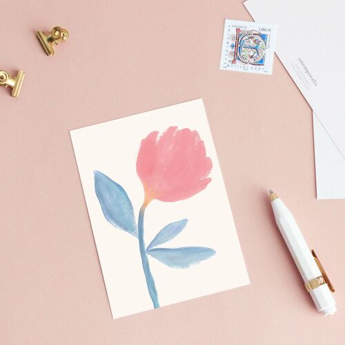 Carte postale Pivoine