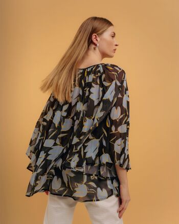 Blouse plissée imprimée 4