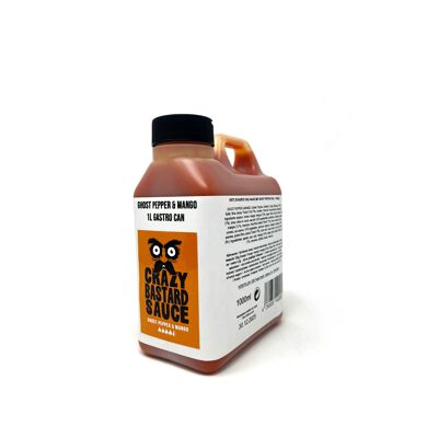 Crazy Bastard Hot Sauce  - Ghost Pepper & Mango 1000ml