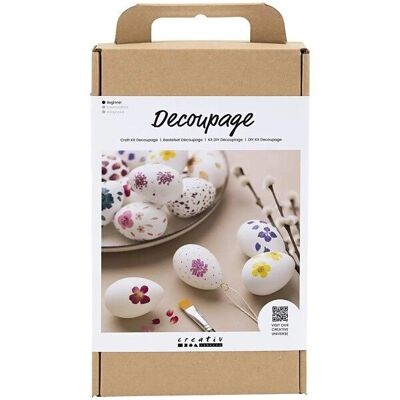 Kit de decoración DIY - Huevos de Pascua Flores secas