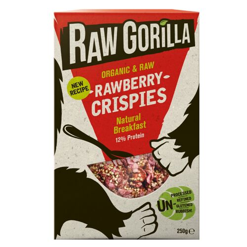 Raw Gorilla Rawberry Crispies 250g