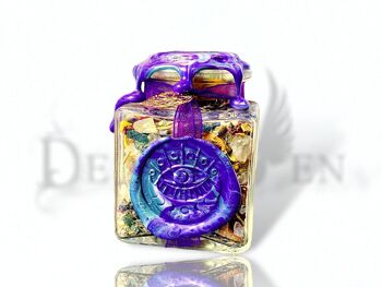 Encens rituel resine sorciere format bouteille luxe wicca magie verte 10