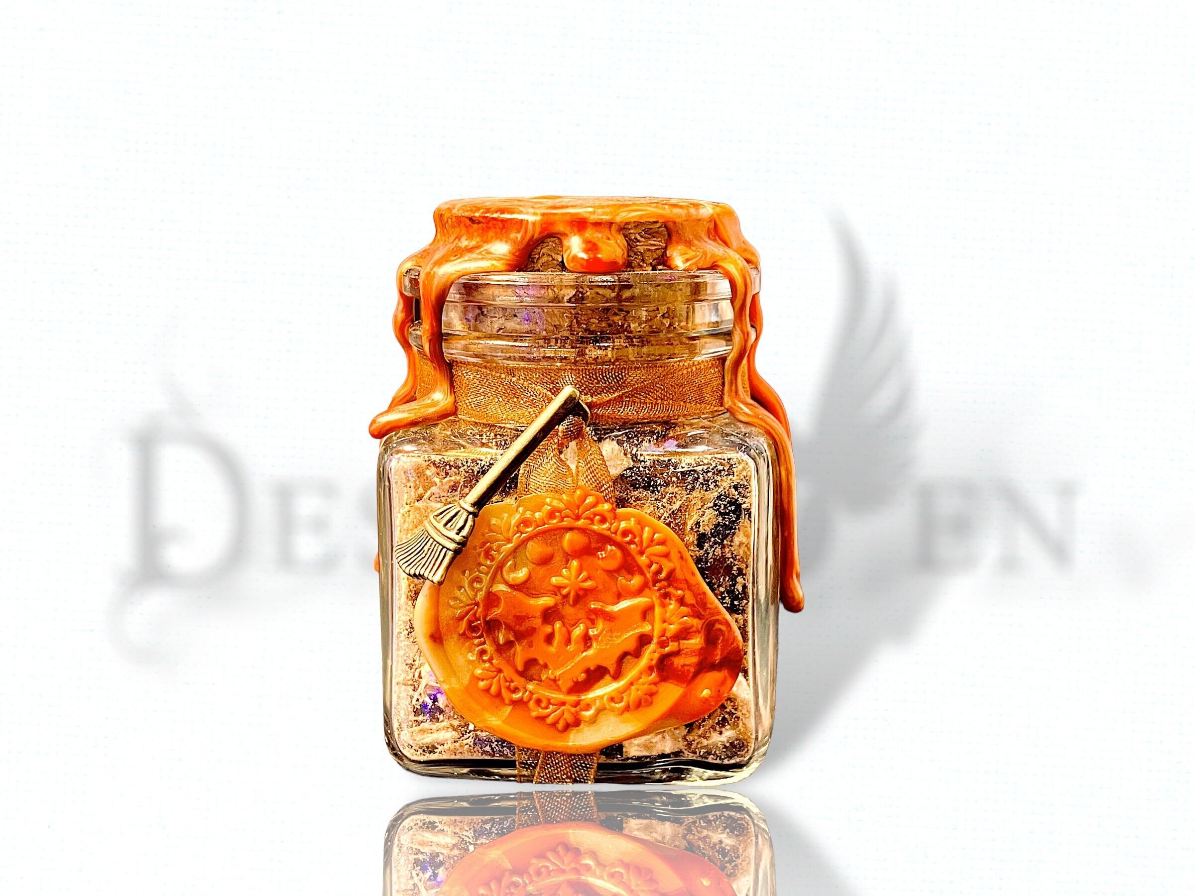 Encens rituel resine sorciere format bouteille luxe wicca magie verte