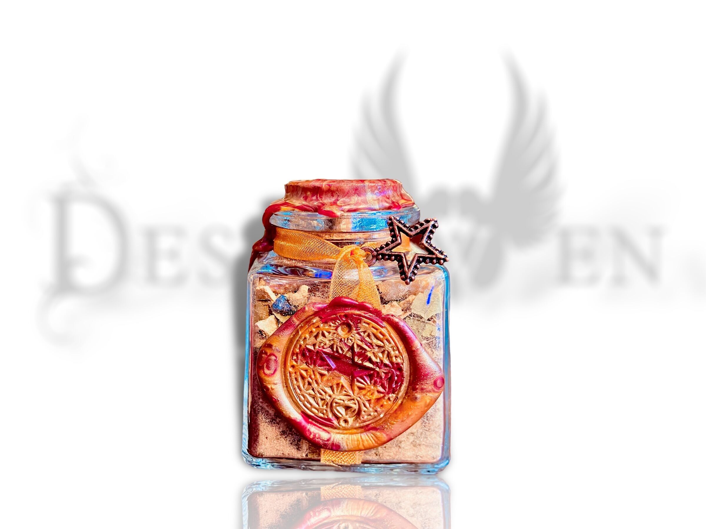 Encens rituel resine sorciere format bouteille luxe wicca magie verte
