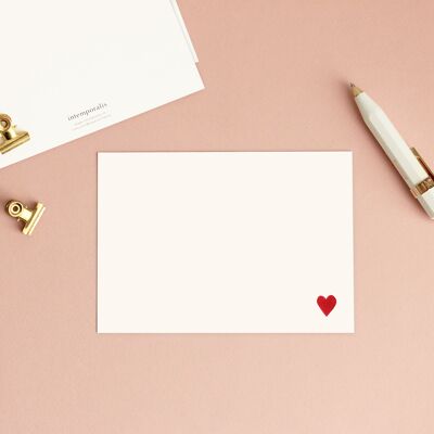 Set of 3 Little Heart correspondence cards