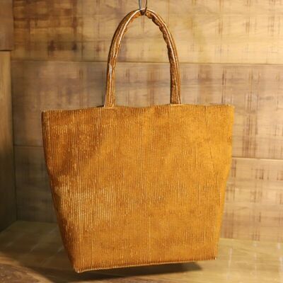 Mira large tote bag in sustainable ribbed fabric