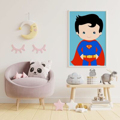 Póster Bebé héroe Superman