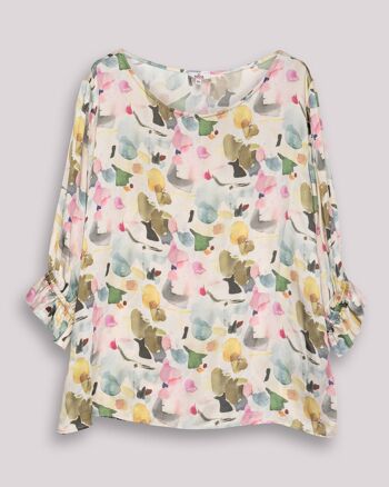 Blouse asymétrique avec imprimé personnalisé 6