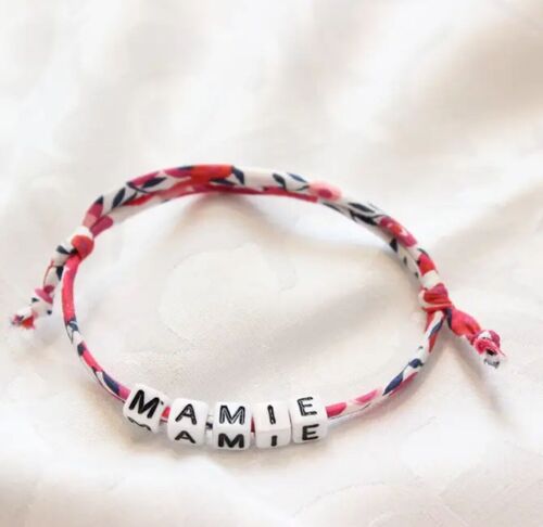 Bracelet Liberty Rouge "Mamie"