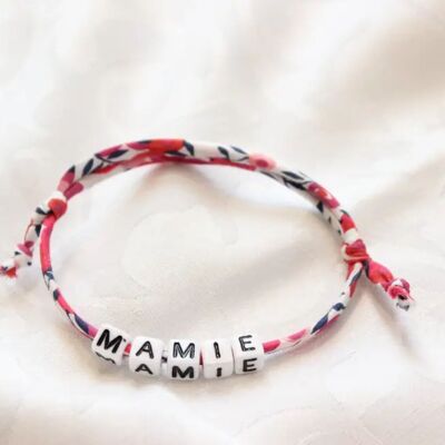 Bracelet Liberty Rouge "Mamie"