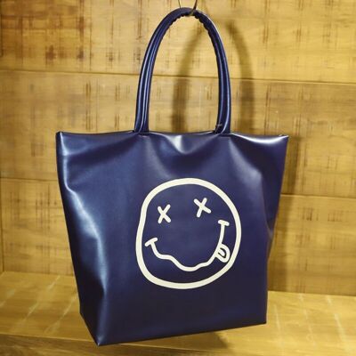 Large Grunge Tote Bag with Front Print