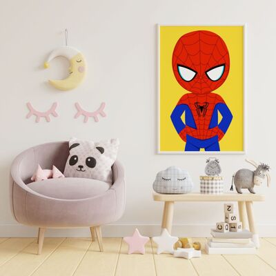 Baby hero Spiderman poster