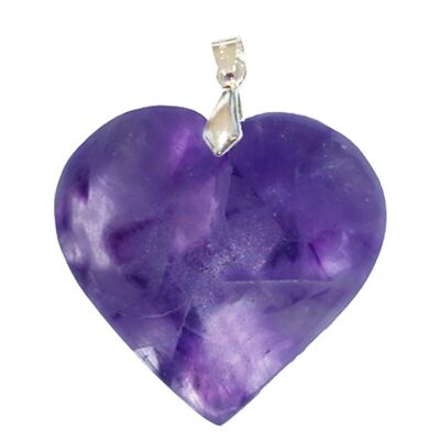 Amethyst Heart Pendants