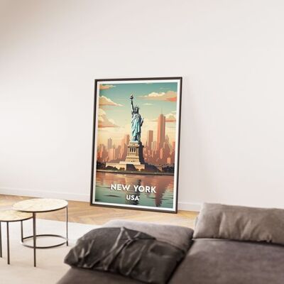 Poster di viaggio di New York City - Stati Uniti