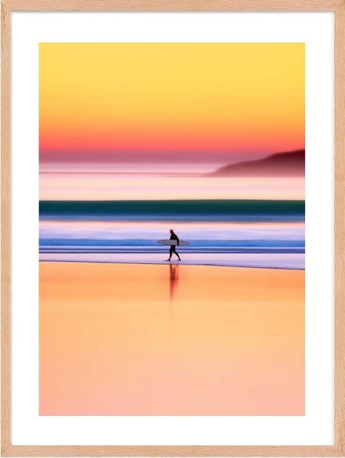 Affiche - Sunset Surf 02 (30x40 cm) - Hartman AI