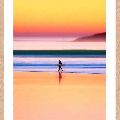 Affiche - Sunset Surf 02 (30x40 cm) - Hartman AI