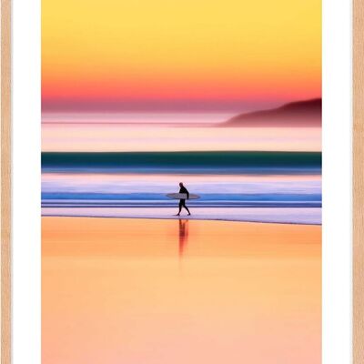 Póster - Sunset Surf 02 (30x40 cm) - Hartman AI