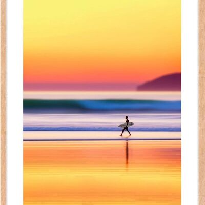 Póster - Sunset Surf 03 (30x40 cm) - Hartman AI