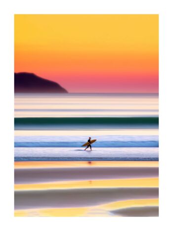 Affiche - Sunset Surf 04 (30x40 cm) - Hartman AI 2