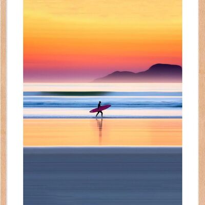 Póster - Sunset Surf 05 (30x40 cm) - Hartman AI