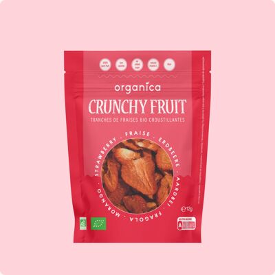 Fragole biologiche liofilizzate