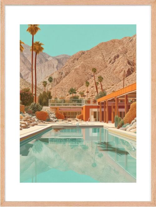 Affiche - Villa California 04 (50x70 cm) - Hartman AI