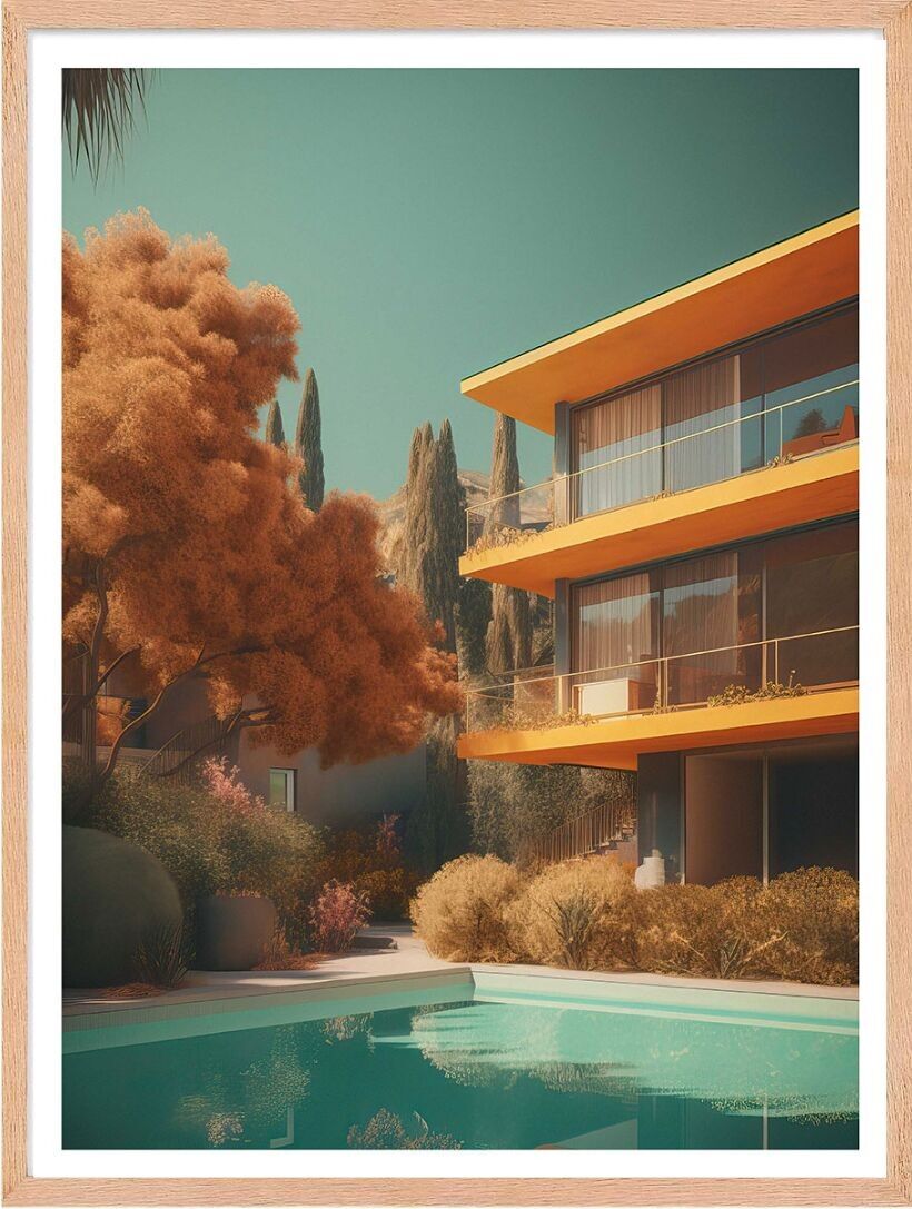 Poster – Villa California 16 (30 x 40 cm) – Hartman AI