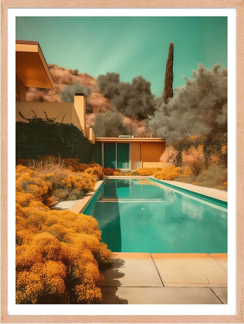 Poster - Villa California 18 (30x40 cm) - Hartman AI