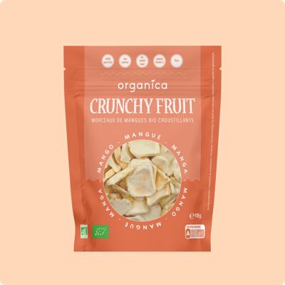 Freeze-dried organic mangoes